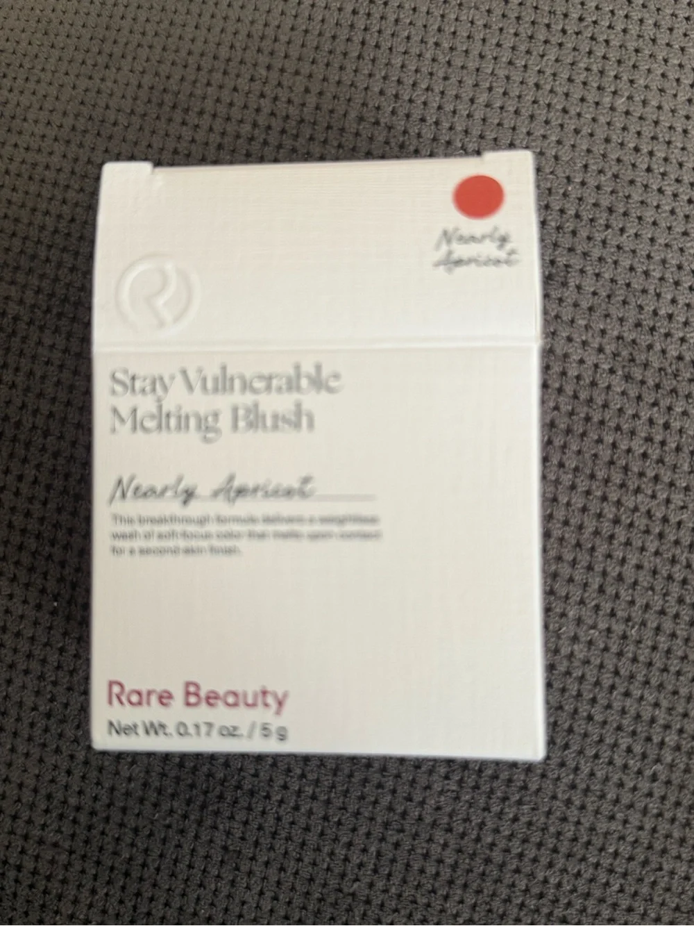Rare Beauty Melting Blush in Nearly Apricot — Warm Peach-Pink Shade